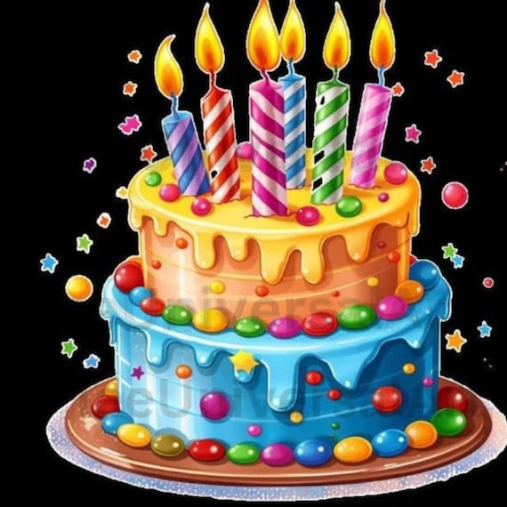 Birthday Cake Candles Clip Art