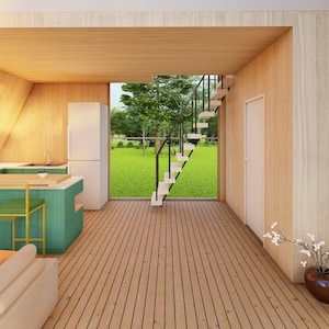 Wooden A Frame, Triangle House, Bungalow image 8