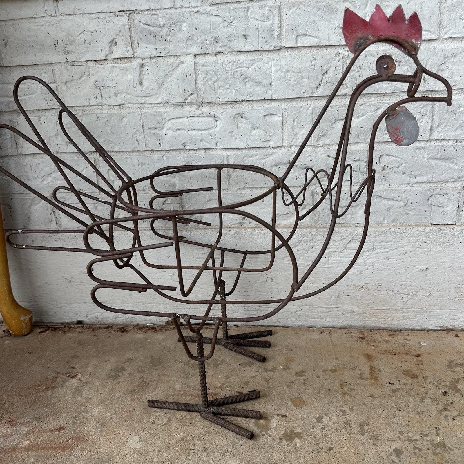 Vintage Chicken Planters - Etsy