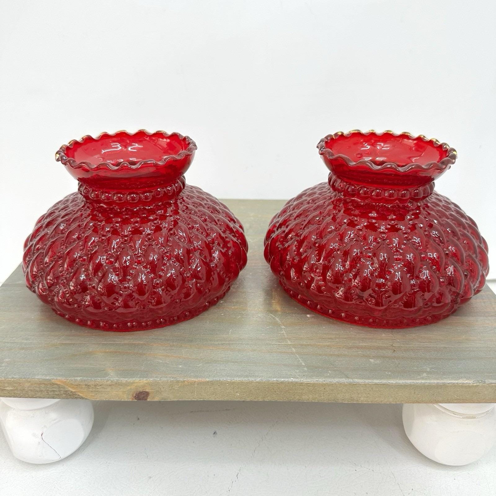 フェントン　アンティーク　ガラス　小物置き　レッド Fenton Ruby Red Glass - Etsy
