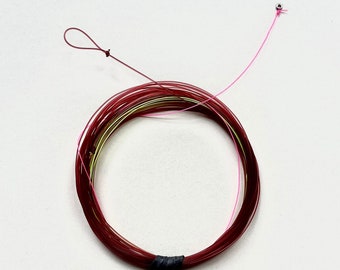 Euro Nymphing Leader w/ Sighter and Tippet Ring (25 ft) - Hand Tied Leader for Fly Fishing