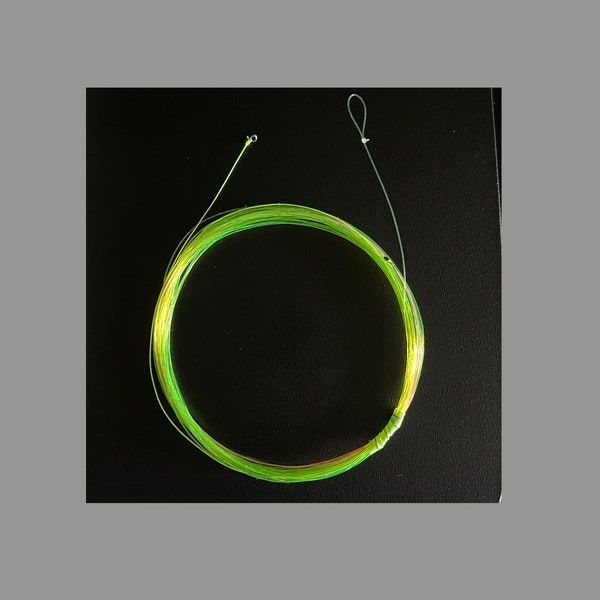 Euro Nymphing Hi-Vis Lite Leader w/ Sighter and Tippet Ring (~25 ft) - Hand Tied Leader for Fly Fishing