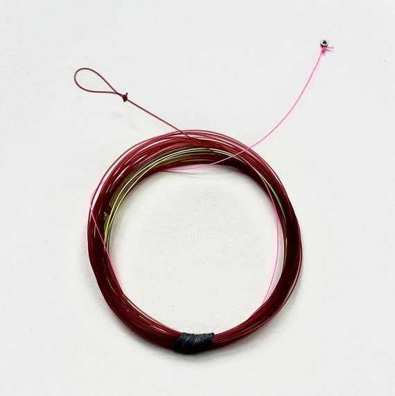 Euro Nymphing Leader W/ Sighter and Tippet Ring 25 Ft Hand Tied Leader for Fly  Fishing 