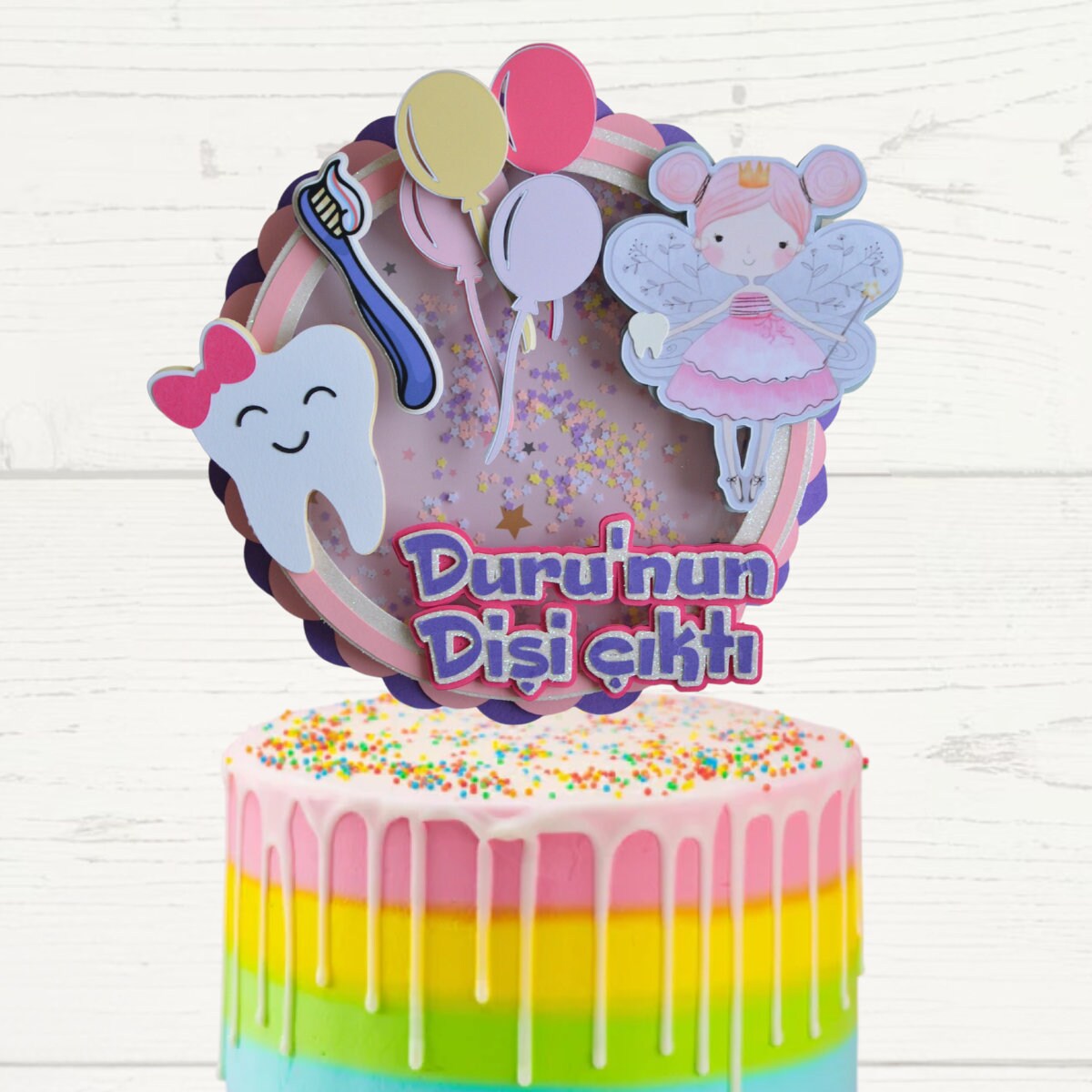 3D TOOTH THEMED Cake Topper Tooth Dental Themed Party Cake Etsy