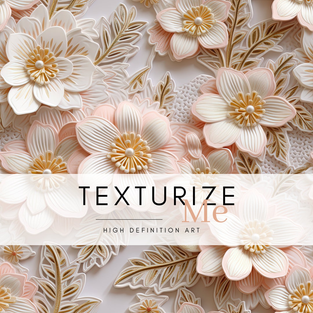 Embroidery Seamless File, Flowers Embroidery Seamless, Floral Seamless ...