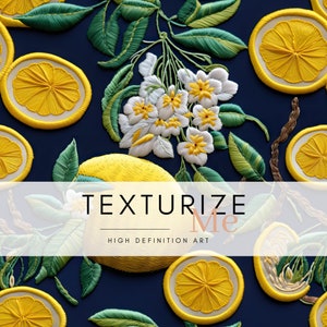 Texture transparente de broderie de fleurs de citronnier