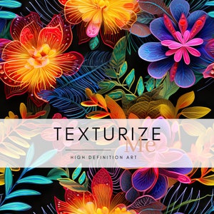 Embroidery seamless pattern, repeating pattern texture floral