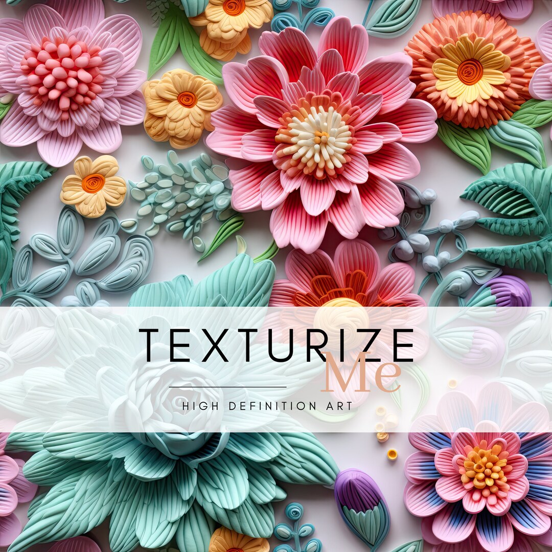 Flowers Seamless Pattern Digital Repeating Pattern Digital - Etsy