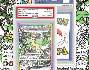 Leafeon EX Graded Card (Fan Made)