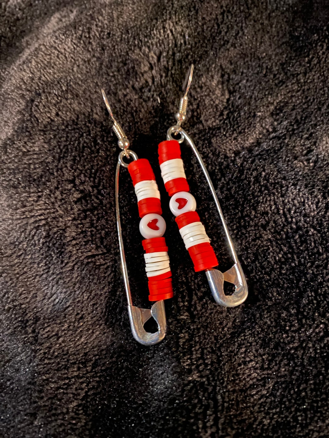 Paperclip Heart Earrings Etsy