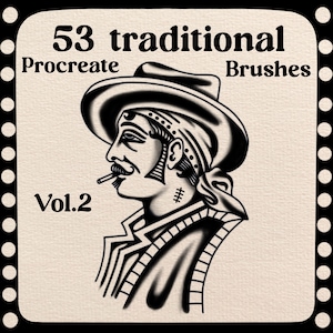 53 traditional Procreate Pinsel vol.2