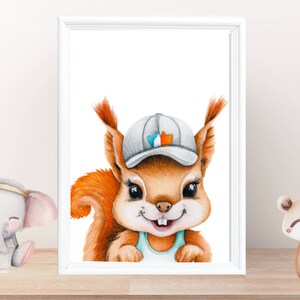 Animal Poster - Squirrel - digital file