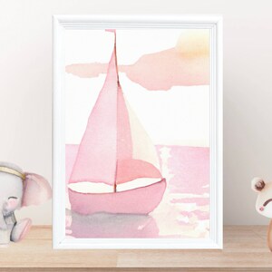 Sailboat - Premium poster on matte paper