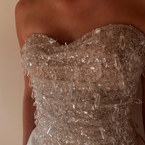 Handmade White Bridal Corset – One of a Kind (Size 38)