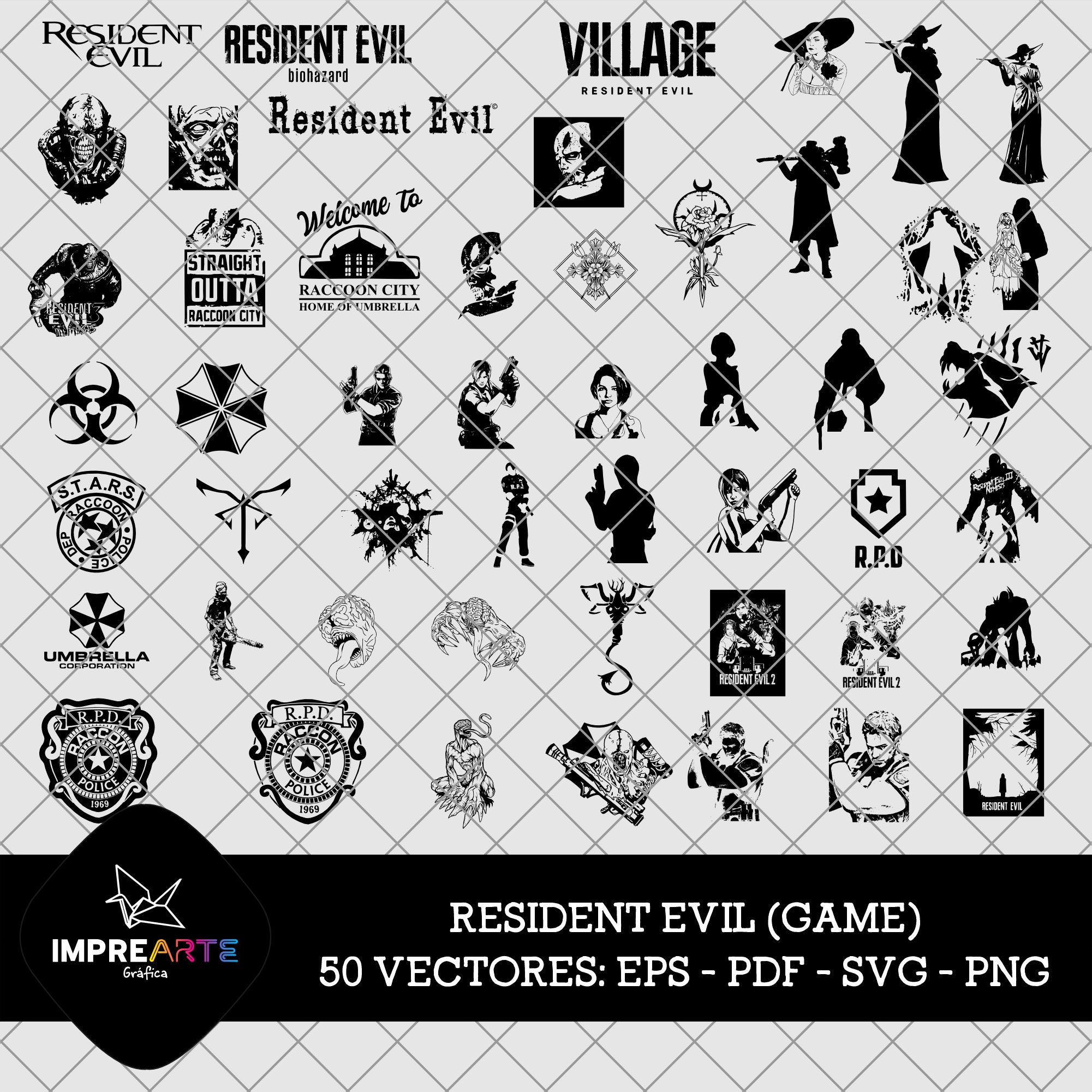 50 Resident Evil (game) Vectors - Etsy