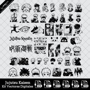 50 vettori digitali di Jujutsu Kaisen