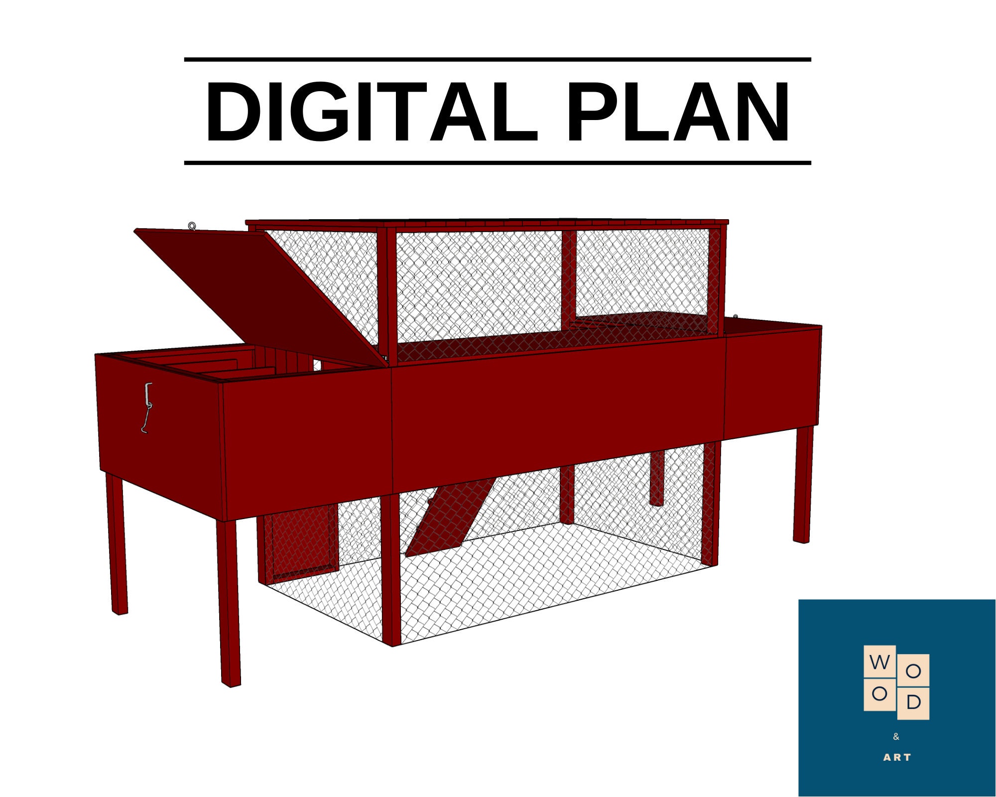 The Garden Coop Walkin Chicken Coop Plan Ebook PDF, DIY Chicken Coop
