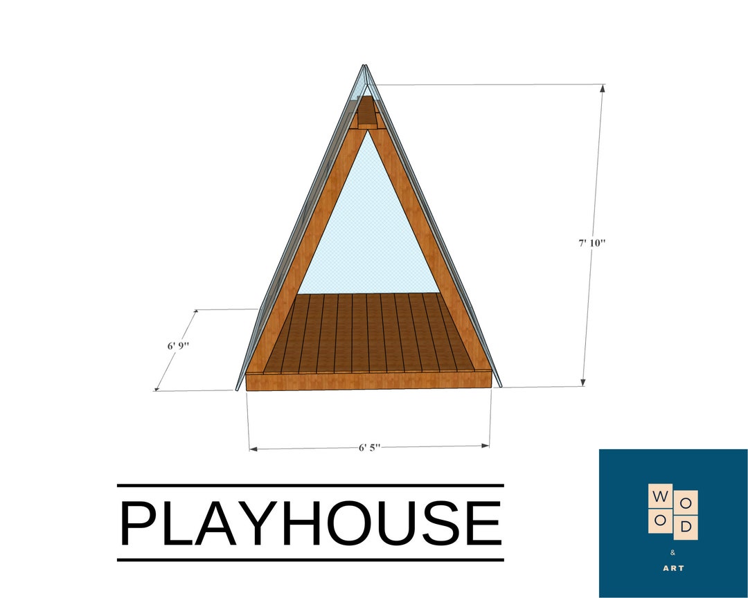 Playhouse Plans for Kids, Do It Yourself With Digital Downloads, Modern