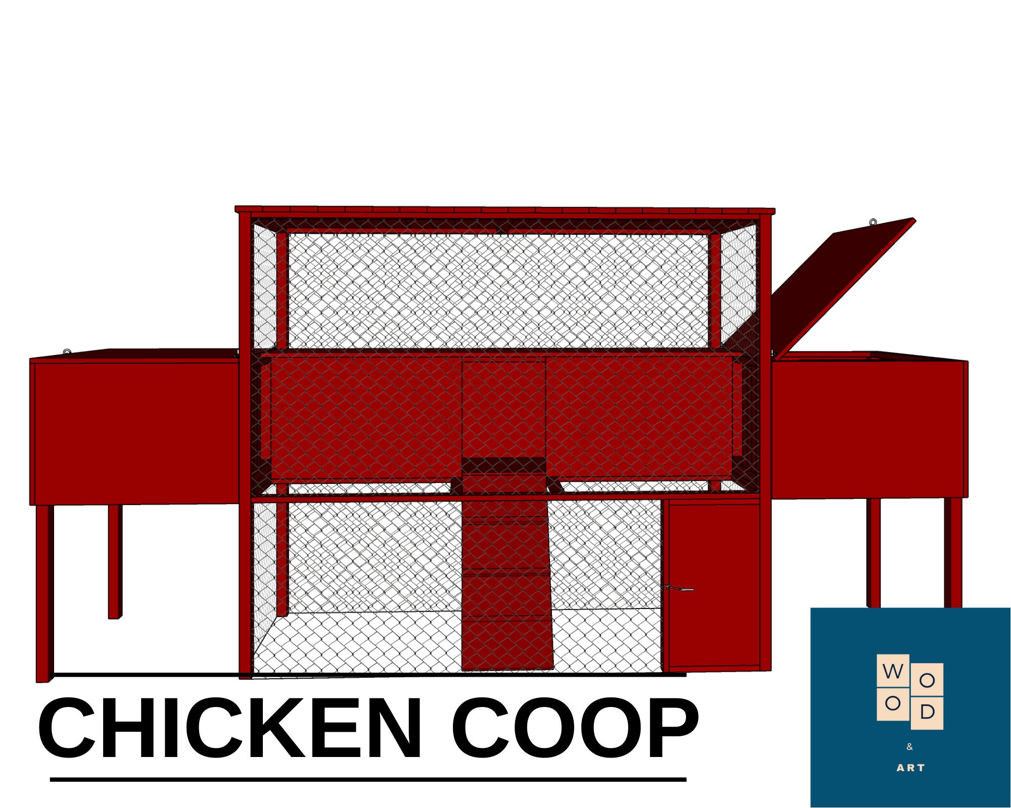 The Garden Coop Walkin Chicken Coop Plan Ebook PDF, DIY Chicken Coop