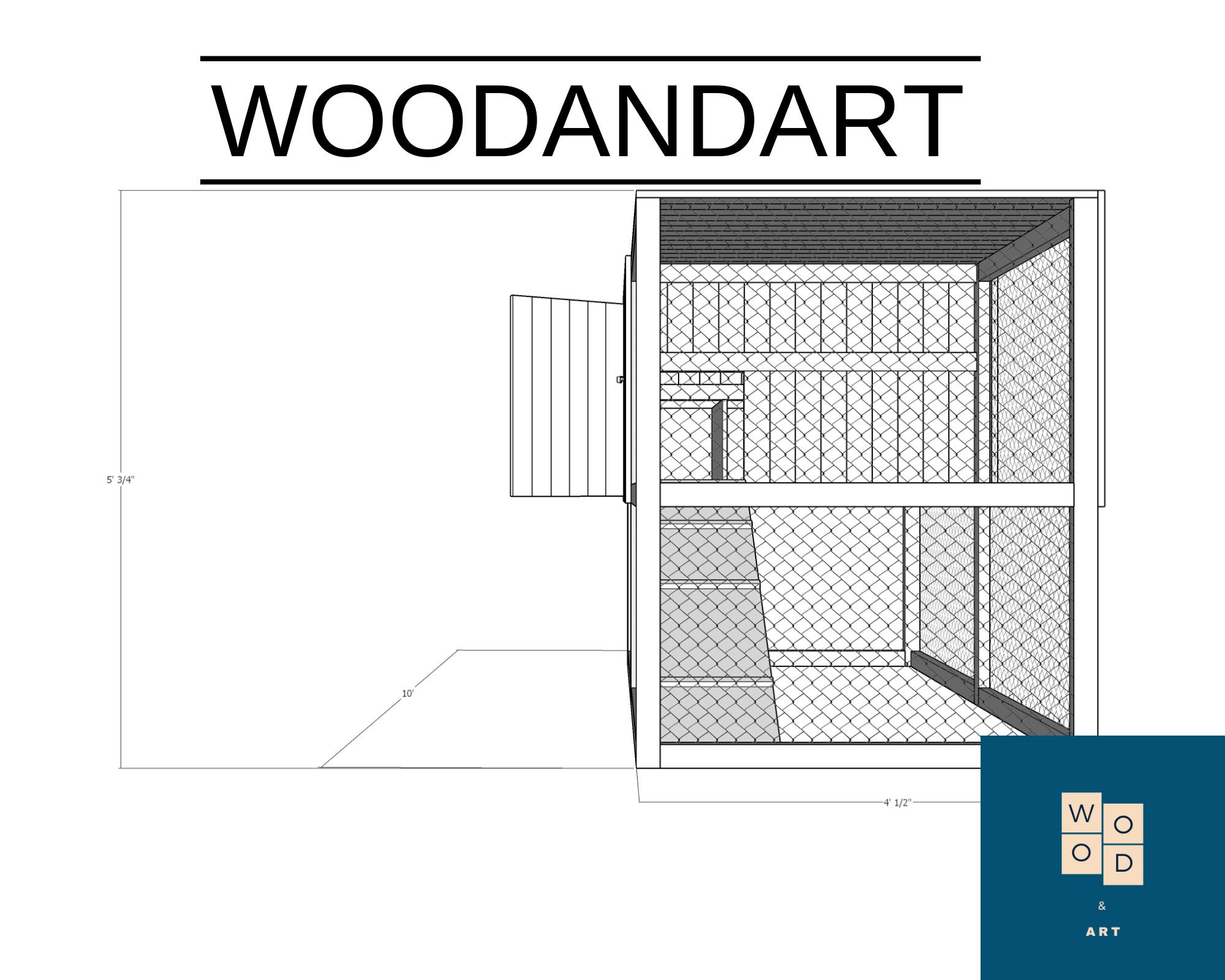 Chicken Coop Plan, DIY Chicken Coop, Digital Downloading Product, Coop ...