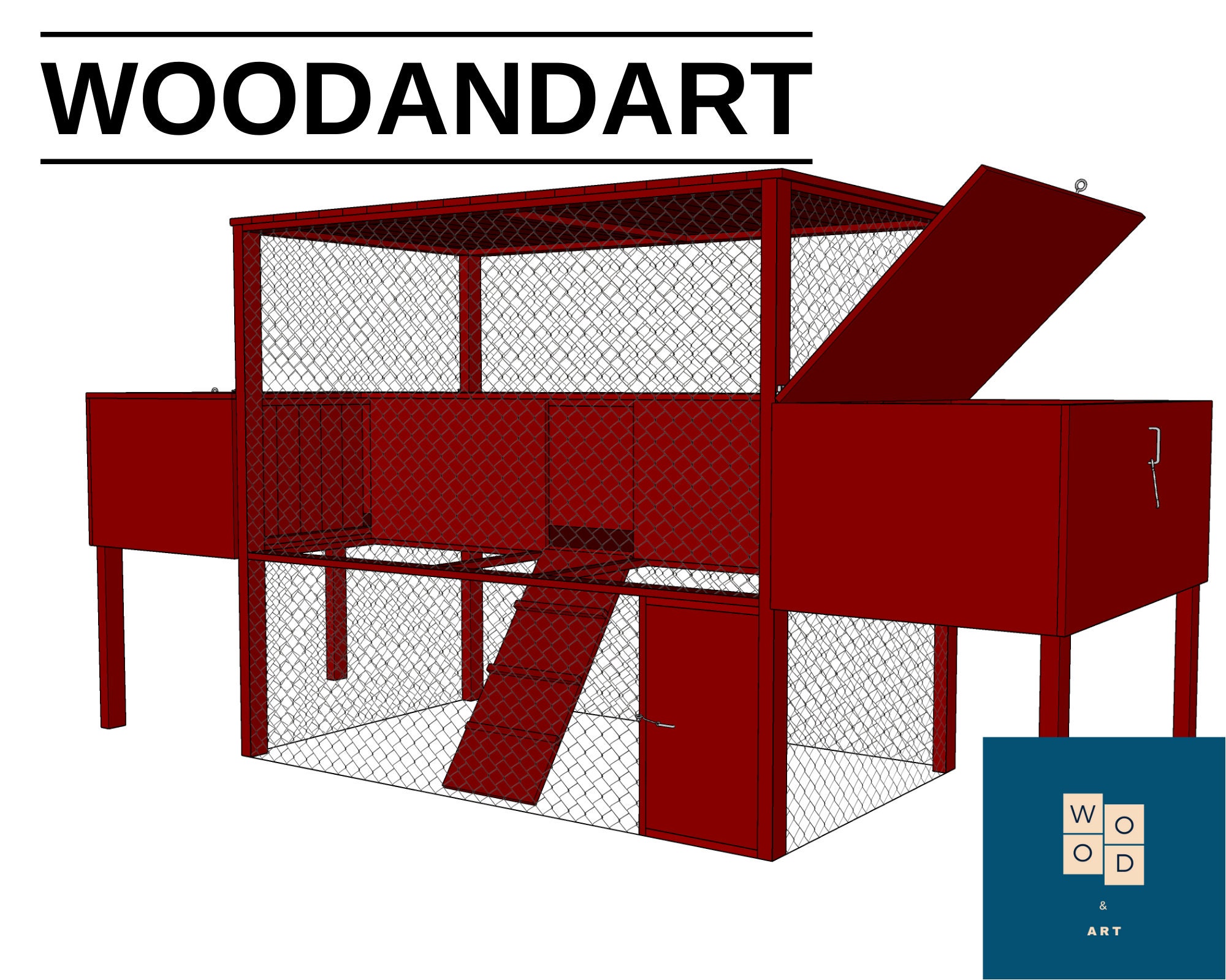 The Garden Coop Walkin Chicken Coop Plan Ebook PDF, DIY Chicken Coop, Digital Dowloading Plans