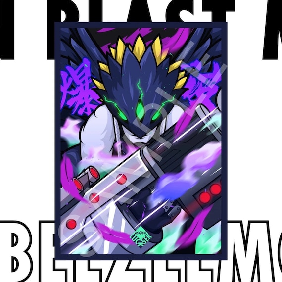 DTCG Custom Fanart Beelzemon Blast Mode Trading Card Sleeves TCG MTG  66x91mm - Etsy