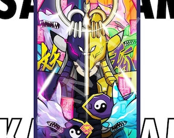 Bustine protettive per carte collezionabili Kuzuhamon X Sakuyamon Fanart personalizzate DTCG TCG MTG 66 x 91 mm