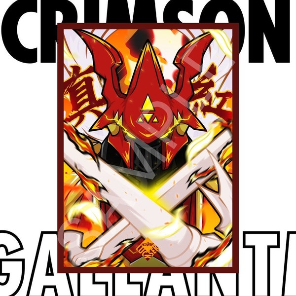 DTCG Custom Fanart Gallantmon Crimson Mode Trading Card Sleeves TCG MTG 66X91mm