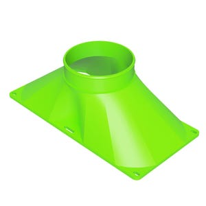 Dual 140mm Fan to Duct Adapter, 3" 4" 5" Hose Connector for PC Case Exhaust, Sim Racing Wind Simulator Mod, Crypto Mining Rig Vent Shroud