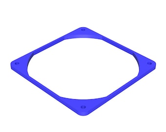 120mm PC Fan Spacer and Riser, 5mm to 50mm Thickness Shroud for Custom PC Cooling, Radiator Clearance, Noise Reduction Mod