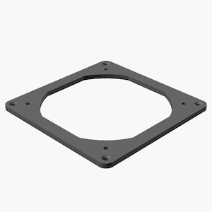 Adaptador de ventilador de PC de 5 mm (120 mm a 140 mm), cubierta de radiador de perfil bajo.