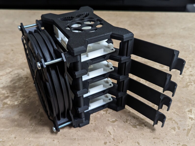 Raspberry Pi Cluster Case for Pi 5, 4B, 3B - Stackable Server Rack With ...