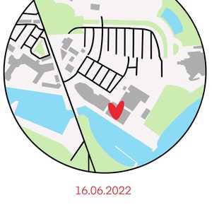 Illustration : carte d'amour lieu important / personnes / animaux