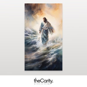 Jesus Christ Photo, Jesus Christ Painting, Jesus Home Decor, Printable Wall Art, Digital Download, Living Room Decor