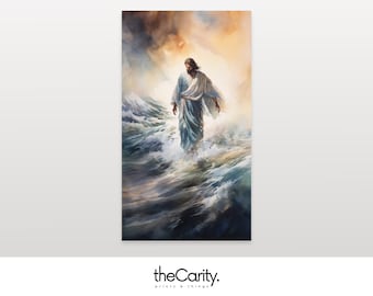 Jesus Christ Photo, Jesus Christ Painting, Jesus Home Decor, Printable Wall Art, Digital Download, Living Room Decor
