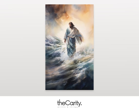 Jesus Christ Photo, Jesus Christ Painting, Jesus Home Decor, Printable Wall Art, Digital Download, Living Room Decor