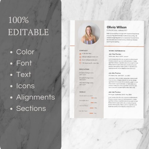 Clean Resume Template Simple Modern Smooth Template, Executive Resume ...
