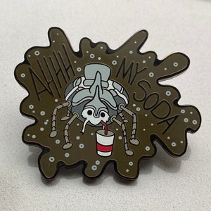 Last Stag, Ahhh my soda- Hard enamel pin video game