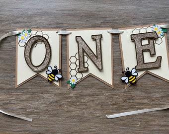 Bumblebee “One” High Chair Banner