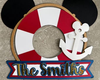 Personalized Mouse Cruise Door Decor