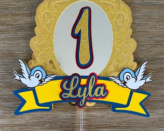 Personalized Fairest One of All Cake Topper