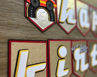 Race Car Birthday Banner