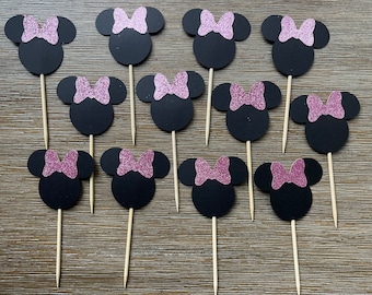 Girl Mouse Cupcake Toppers