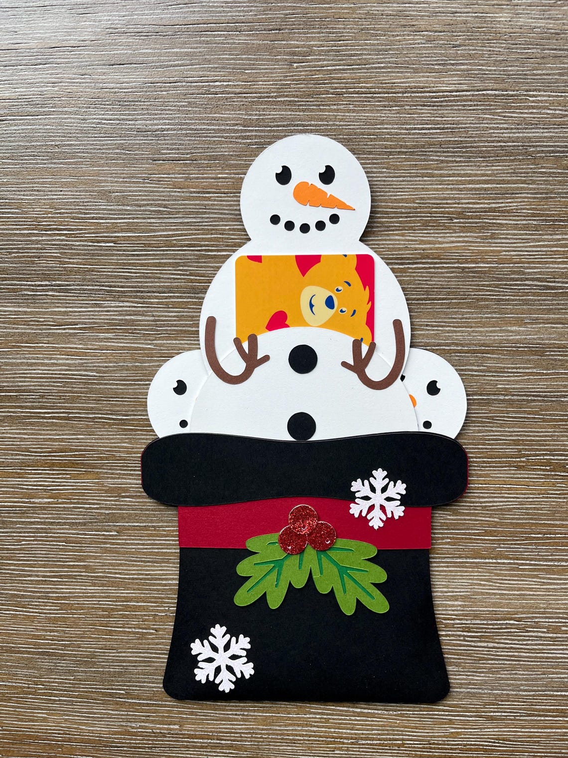 Snowman Gift Card Holder - Etsy