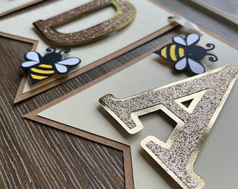 Bumblebee Baby Shower Banner: Handmade Party Decor
