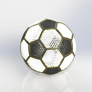 Airless SoccerBall for 3D printing Digital File image 2