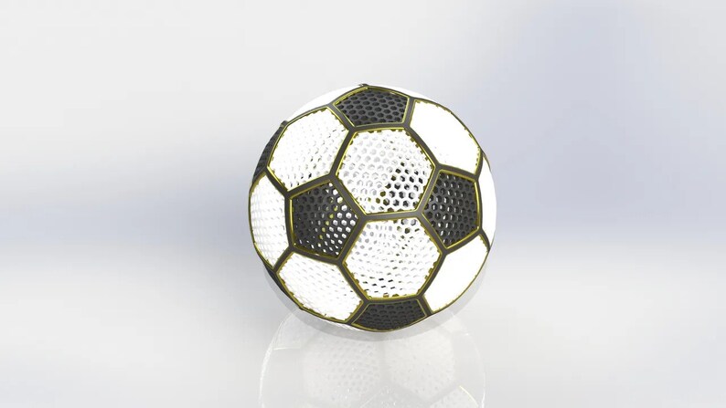 Airless SoccerBall for 3D printing Digital File image 2