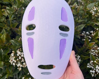 No Face Kaonashi Mask | Spirited Away | Studio Ghibli | 3D Printed | Halloween | Cosplay | Kawaii | Japanese | UK