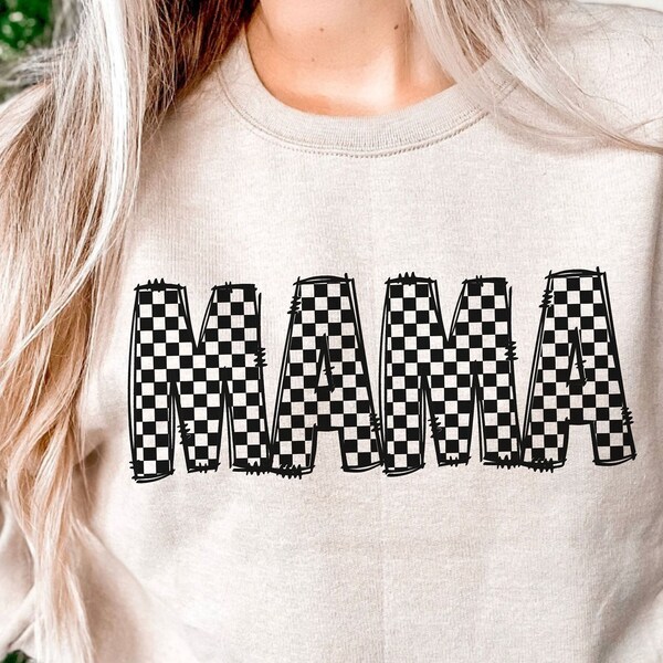 Mama Checkered Svg - Etsy