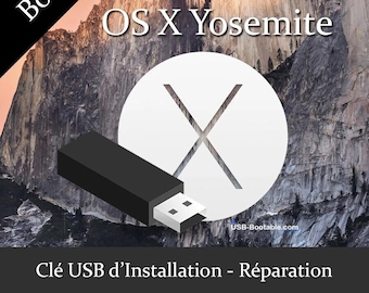 Clé USB Bootable OS X Yosemite + Guide PDF d'utilisation